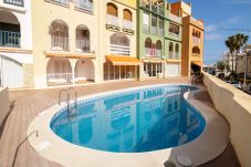 Apartment in Alcocebre / Alcossebre -  Playa Cargador - Atico con terraza y piscina